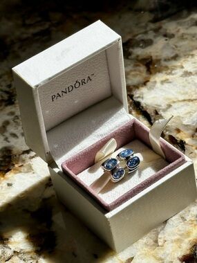 Pandora Blue Oval Lights Charms 💙